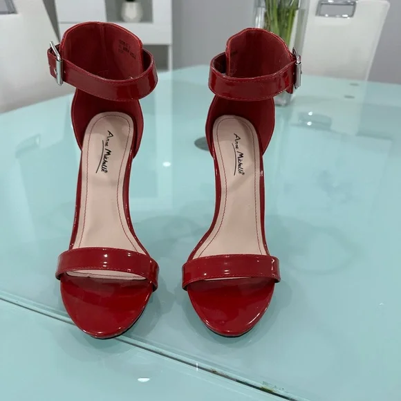 NEW Anne Michelle Red Patent 3” Heels Size 8 NWOT - Picture 2 of 4